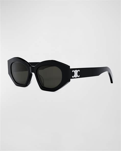 celine cat eye s134|Celine Logo Acetate Cat.